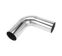 Motoforti Tuyau D'Échappement Coudé À 90 Degrés Pour Voiture Personnalisée Diy Tube De Tuyauterie D'Échappement Modifié 80Mm/3.15" Od 200Mm/7.87" Longueur 304 Acier Inoxydable Ton Argent