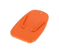 Motoforti universel moto béquille côté coup de pied plaque de Support béquille de stationnement béquille latérale rallonge Agrandir Pad Moto(1pcs Orange)