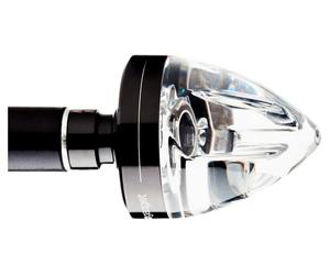 motogadget clignotant de guidon mo.blaze cone NOIR ANODISÉ, GAUCHE