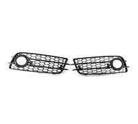 MOTOHIRO Grille de calandre inférieure de pare-chocs avant de Style RS4 Grille antibrouillard en maille nid d'abeille for Audi A4 B8 S-line S4 2009-2012 Grille antibrouillard Grille de phares antibrou