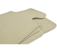 Motohobby Lot de 4 Tapis de Sol en Velours Beige pour Fiat 500 (à partir de 2007)