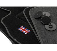 Motohobby Lot de 4 tapis de sol en velours pour Mini Cooper I/One I (2001-2006) - Ajustement parfait