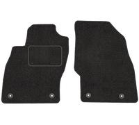 Motohobby Opel Adam Lot de 2 tapis de sol de voiture en velours standard Noir