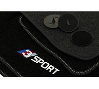 Motohobby Sport Jeu de 4 tapis de sol en velours pour BMW X3 E83 (2003-2010)