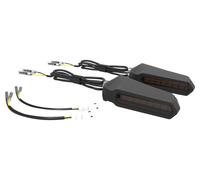 MOTOISM Clignotants LED FTR Spring Lightrun Paire, Noir