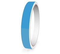 Motoking Bandes Décoratives, Bleu Clair Brillant, 15 mm Largeur, 10 m Longueur, Autocollant Film Voiture Bateau Moto Camping-Car Caravane