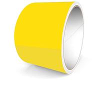 Motoking Bandes Décoratives, Jaune Brillant, 90 mm Largeur, 10 m Longueur, RAL 1021, Autocollant Film Voiture Bateau Moto Camping-Car Caravane