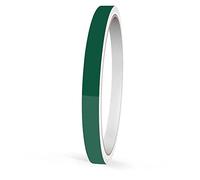 Motoking Bandes Décoratives, Vert Foncé Brillant, 12,5 mm Largeur, 10 m Longueur, RAL 6005, Autocollant Film Voiture Bateau Moto Camping-Car Caravane