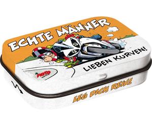 MOTOmania Echte Männer lieben Kurven!, boîte de bonbons 6 cm x 2 cm x 4 cm
