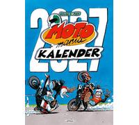 MOTOmania Kalender 2027: Monatskalender im Großformat: Großer Wandkalender mit Spiralbindung im Hochformat, 42 x 59 cm | Mit den beliebten Comics von Holger Aue