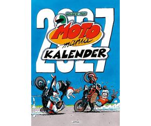 MOTOmania Kalender 2027: Monatskalender im Großformat: Großer Wandkalender mit Spiralbindung im Hochformat, 42 x 59 cm | Mit den beliebten Comics von Holger Aue