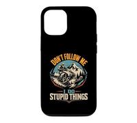 Motoneige Don't Follow Me I Do Stupid Things Coque pour iPhone 12/12 Pro