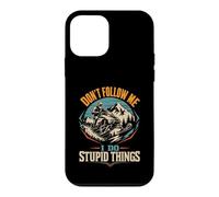Motoneige Don't Follow Me I Do Stupid Things Coque pour iPhone 12 Mini