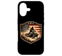 Motoneige Drapeau USA Neige Luge Patriotique Motoneige Amérique Coque pour iPhone 17