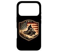 Motoneige Drapeau USA Neige Luge Patriotique Motoneige Amérique Coque pour iPhone 17 Pro