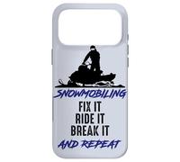 Motoneige Fix Ride Break It and Repeat Funny Motoneige Coque pour iPhone 17 Pro Max