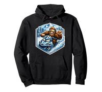 Motoneige Sasquatch Big Foot Snow Sled Lover Big-Foot Shaka Sweat à Capuche