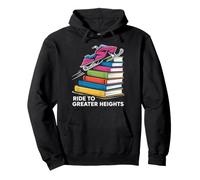 Motoneige Stack of Books Design - Montez vers de Plus Grands Sommets Sweat à Capuche