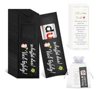 MOTONG 15 pièces Vous pouvez y arriver ! Bonne réussite ! Bonbonnière d'emballage de chocolat, compatible avec Duplo, cadeaux créatifs pour amis, collègues, famille, partenaires (noir)