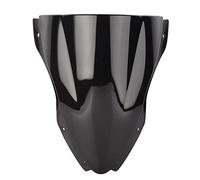 MotoPare-Brise-Vent Moto Pare-Brise Pare-Brise Double Bulle pour Kawasaki ZX-10R ZX10R 2016 2017 2018 (Couleur : Le Noir)