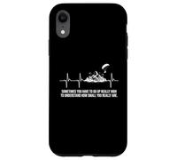Motoplaneur Heartbeat Mountain Flying Motorgliding Pilot Coque pour iPhone XR