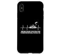 Motoplaneur Heartbeat Mountain Flying Motorgliding Pilot Coque pour iPhone XS Max