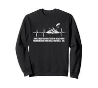 Motoplaneur Heartbeat Mountain Flying Motorgliding Pilot Sweatshirt