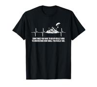 Motoplaneur Heartbeat Mountain Flying Motorgliding Pilot T-Shirt