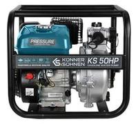 Motopompe à essence pour eau propre haute pression TM Könner & Söhnen KS 50HP, hauteur de relevage 50 m, profondeur d'aspiration 7 m, 7,0 CV, moteur thermique à 4 temps EURO V, motopompe de surface G
