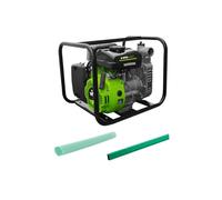 Motopompe Eaux claires 105 Cm3 1.5 vito 4 Temps 3CV Vide caves ou Piscines Kit complet + 10m de Tuyaux inclus