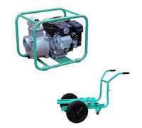 Motopompe TP 110 EX essence pour eaux claires et moyennement chargées avec kit brouette - IMER - 2V0004022.1