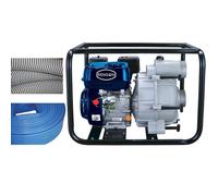MOTOPOMPE TRASH 45M3/H MAXI AVEC FLEXIBLES ASPI ET REFOUL - RENSON - 817494