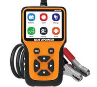 MOTOPOWER MP0515A Testeur de charge de batterie de voiture de 12V 100-2000 CCA, Test du système de charge, Analyseur alternateur