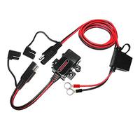 MOTOPOWER MP0609AA 3.1Amp Kit de Chargeur USB Moto étanche avec caches connecteurs SAE