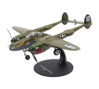 Motor city classics Militaria Diecast Collectible | Lockheed P-38 Lightning | Modèle à l'échelle 1:72 27296-41 | Cadeau militaire