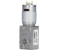 Motor de vitesse DC à verrouillage auto-verrouillé 12V | Motor de turbine hélicoïdale pour ouvre-fenêtre/ouvre-porte/treuil | Rotation CCW CC, construction en laiton en (100RPM)
