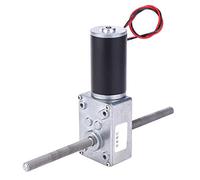 Motor Gearbox High Torsion M8 Screw Double Shaft, Gear Motor with Right and Left Hand Thread, Compact Alloy Gearbox for 24V Electric Motors No Flange, Reduction Ratio up (Rapport de réduction 290)