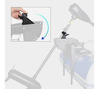 Motor hors-bord électrique Hinge Stent haute résistance Support rotatif en plastique pour 1 1/8 "Diamètre d'arbre s'adapte à 28 lb 36 lb 46 lb 50 lb Motors