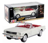 Motor Max 1964 Ford Mustang Cabriolet James Bond 79852WWT - Mod le r duit de voiture moul sous pression l' chelle 1/24