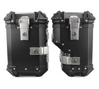 Motor Porte-Bagages arrières pour Adventure R1200GS R1250GS 2017-2024 Coffre Arrière Sacoche Étagère Support De Bagages Latéral(38l Side Box Black)