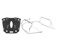 Motor Porte-Bagages arrières pour CFMOTO 450MT 450 MT 2024-2025 Porte-Bagages Latéral MT450 Étagère À Bagages Arrière Support De Valise Supérieure en Acier Inoxydable(Silver One Set)