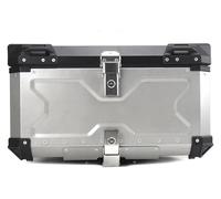 Motor Porte-Bagages arrières pour CRF1000L 1100L Africa Twin ADV 2019-2023 Moto Coffre Latéral Valise Cadre Arrière Top Case Casque Topcase Étagère(100L Topcase Silver)