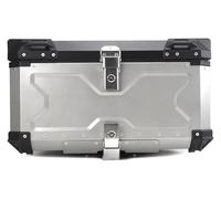 Motor Porte-Bagages arrières pour F750GS F850GS R1200GS R1250GS Moto Côté Valise Supérieure Boîte À Bagages Sac De Rangement Coffre Arrière Casque Topcase Étagère(100L Topcase Silver)