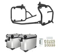 Motor Porte-Bagages arrières pour VOGE 525DSX 500DSX 2023-2024 500 525 DSX Moto Aluminium Coffre À Bagages Boîte Latérale Sacoche Support Top Case Sacoche Porte-Bagages Arrière(SL Side Box BK Rack)