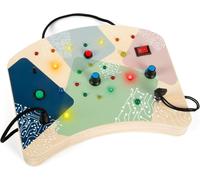 Motor Skills Board with LED and Switches,Electronic Educational Toy,from 1 Year 12623