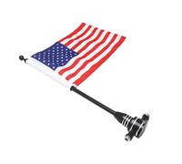 Motorbike American Flag - Show Patriotism While Riding | Adjustable Aluminum Alloy Flagpole With Fade-Resistant Polyester Flag | For Grand Glide Motorcycles Easy Installation Rear Rac