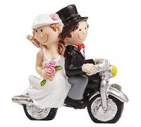 Motorbike cake Topper Bride and Groom Wedding Cake Topper Table Decoration