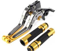 Motorbike Drum Brakes for Kawasaki for ZX636R 2005-2006 Motorcycle Adjustable Brakes Extendable Clutch Levers Handle Bar End Reservoir Levers,Robuste