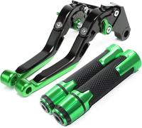 Motorbike Drum Brakes for Kawasaki for ZX636R 2005-2006 Motorcycle Adjustable Brakes Extendable Clutch Levers Handle Bar End Reservoir Levers,Robuste