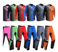 MOTORBIKE WULF MX KIDS RACE SUIT New 2024 Motocross Quad Off Road Trials Enduro Kart ATV MTB Dirt Bike Pit Sport Junior Pant Shirt Kit (Pink,8-10 years With Waist 26)
